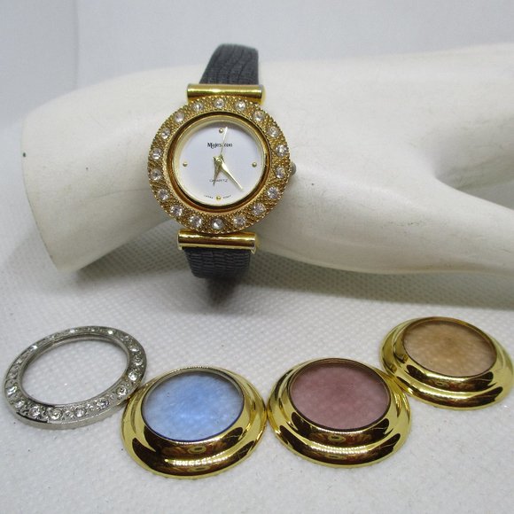 Majestron Jewelry Majestron Interchangeable Bezels Womens Watch Set